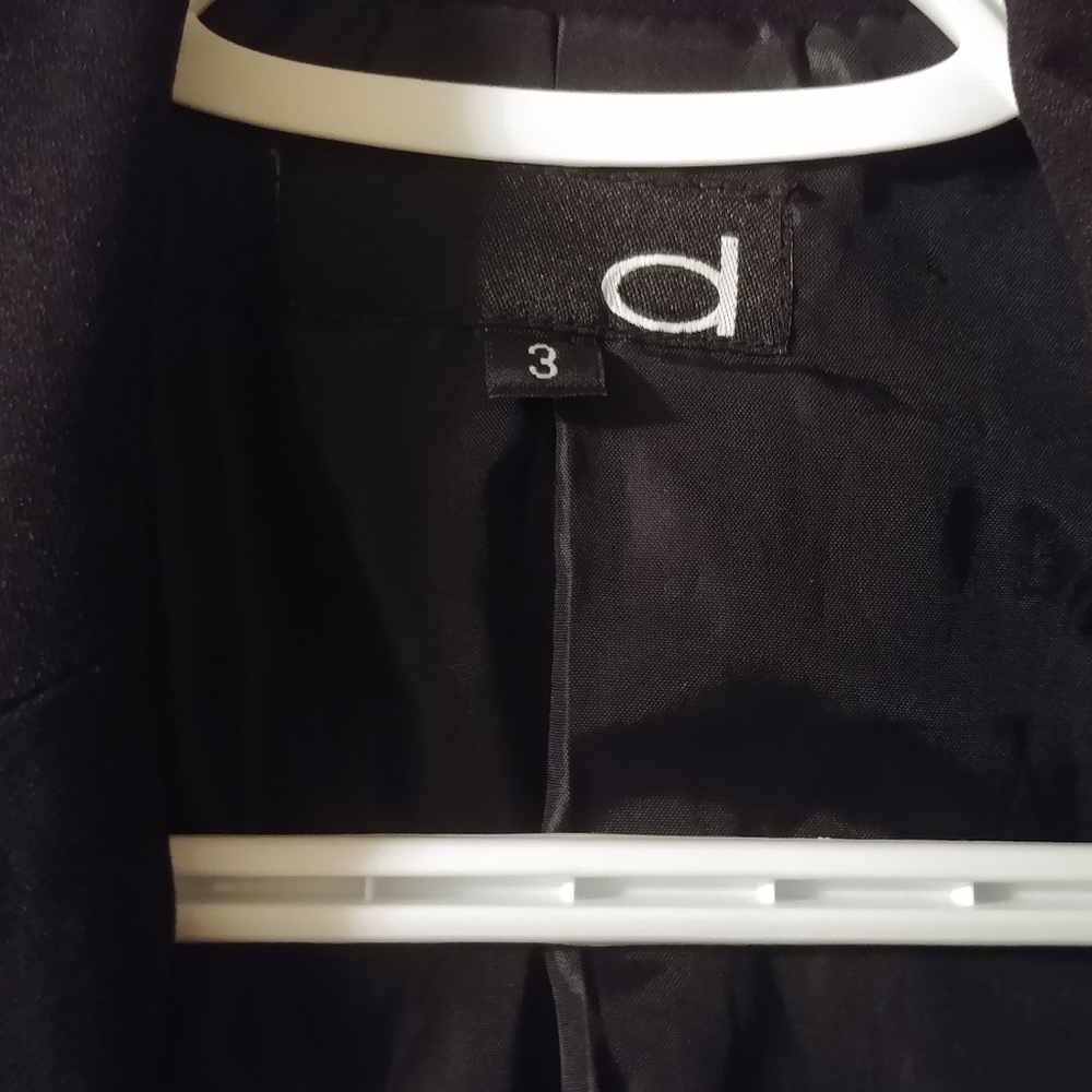 Size 3 Spring/Fall black coat - Picture 3 of 7
